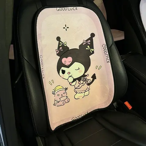 Kuromi Kort Sammets Sittdyna Tecknad Alla Årstider Universal Ryggstöd Söt Sittskydd Nackstöd Och Ländstöd 10 best sales Kuromi bilsätesöverdrag - №2