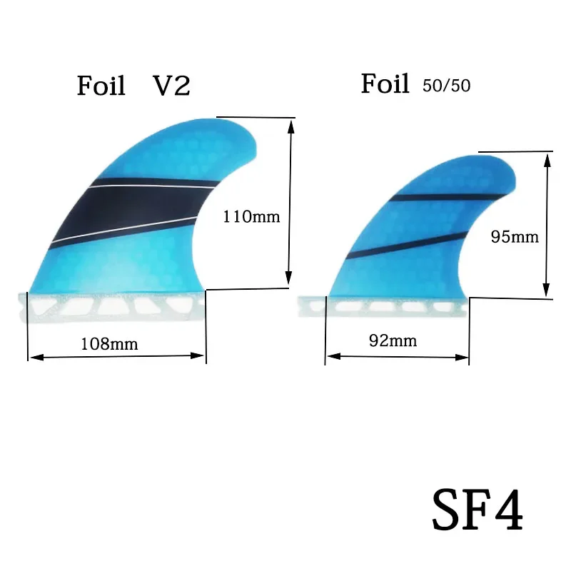 BiLong FUT Surfboard Fin Keel Quilhas SF4 Quad Fin Surf Fin Surfing Water Sports Glass Fiber Performance Core Fins