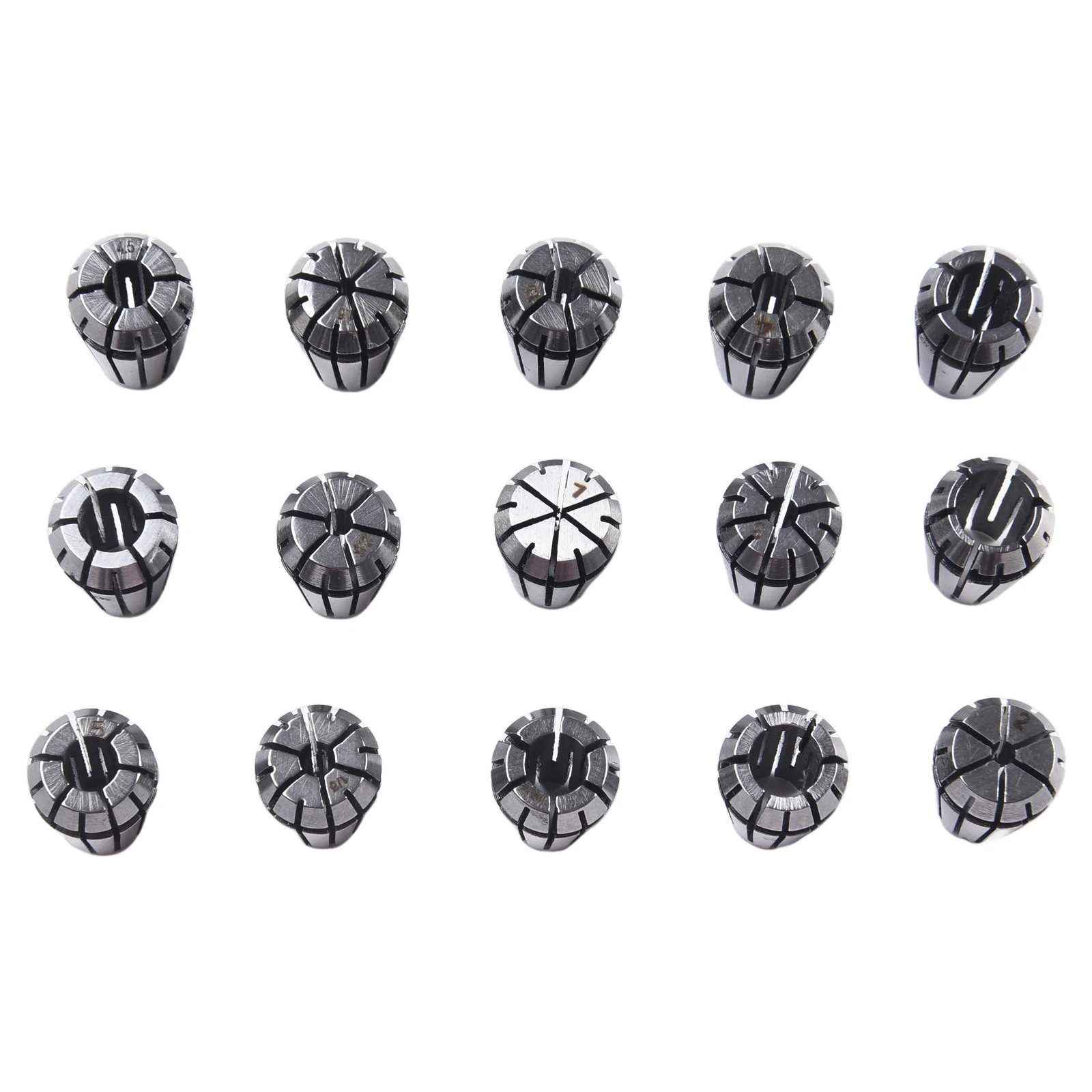 

15pcs ER11 Precision Spring Collet Set for Milling Lathe CNC Chuck Bit Holder Tool BT ER Extension Handle for Easy Clamping