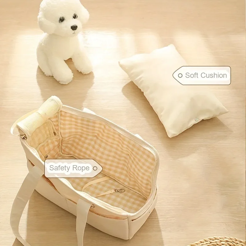 Pet Bag Small Body Dog One Shoulder Handheld Crossbody Outward Carrying Equipment Portable Multifunctional Dog Bag  와인 캐리어