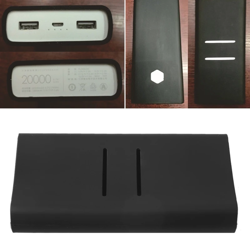 Anti-slip Silicone for Protection for Case Cover for  mi 2C 20000mAh Powerbank Avoid Scratching Vibration of Power Bank