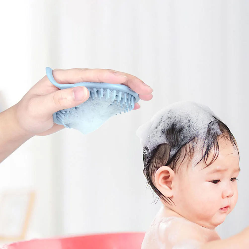 أداة استحمام لفرشاة الشامبو، مدلك فروة الرأس، لطيف للشعر الرطب والجاف، يعزز الدورة الدموية ولا تهيج #1