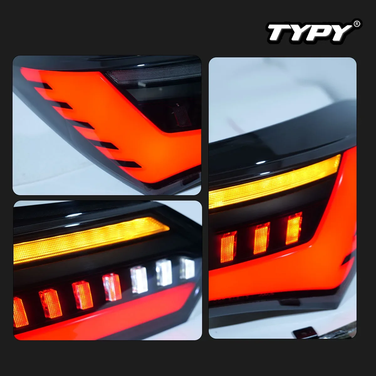 

TYPY New LED Tail Lamp Upgrade Modified For Toyota Corolla Taillight 2014-2018 Dynamic Signal Tail Lamp Auto Accessories