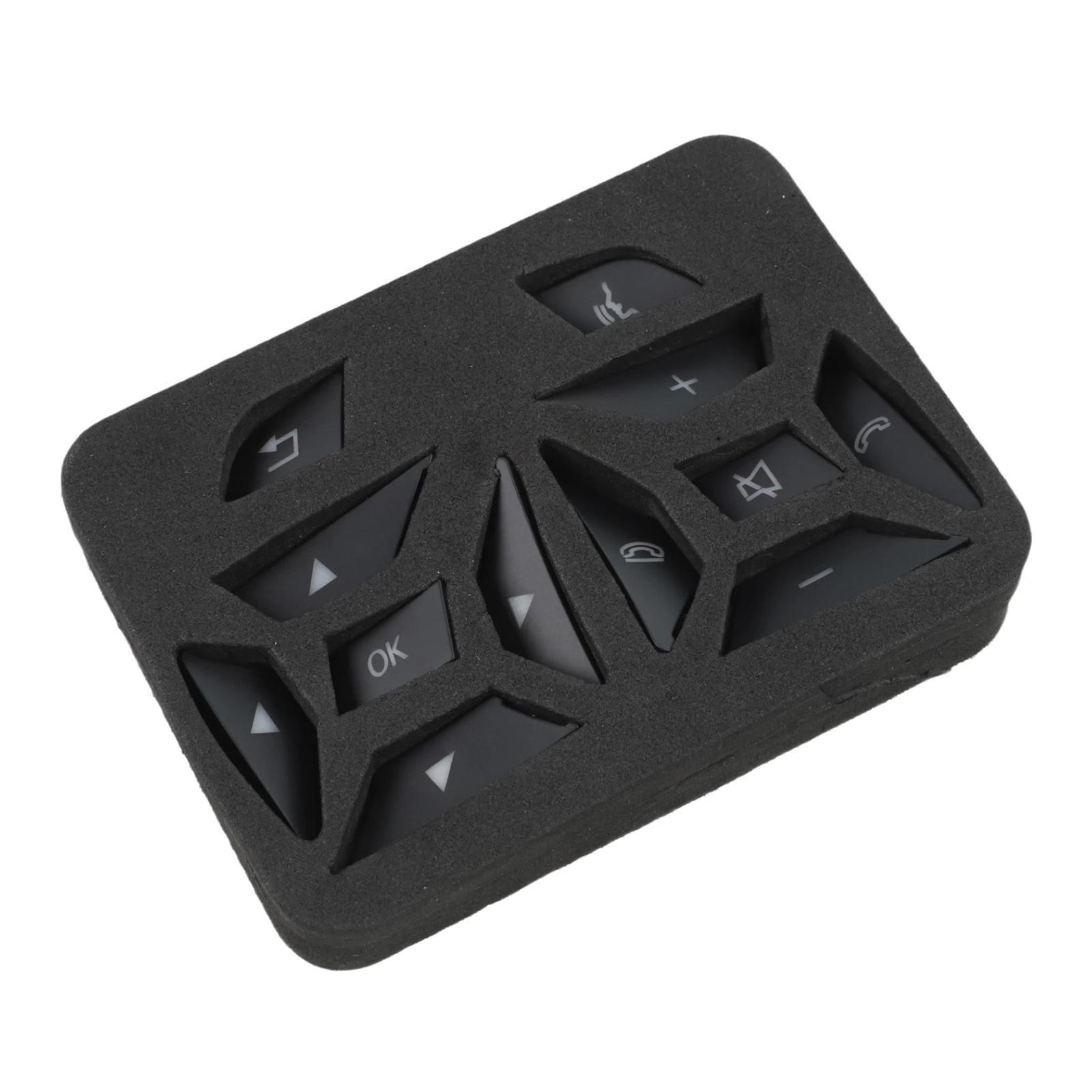 Car Button Covers Steering Wheel Buttons Cover As Shown In The Figure ABS Material For Controls Complete 12 Piece Set
