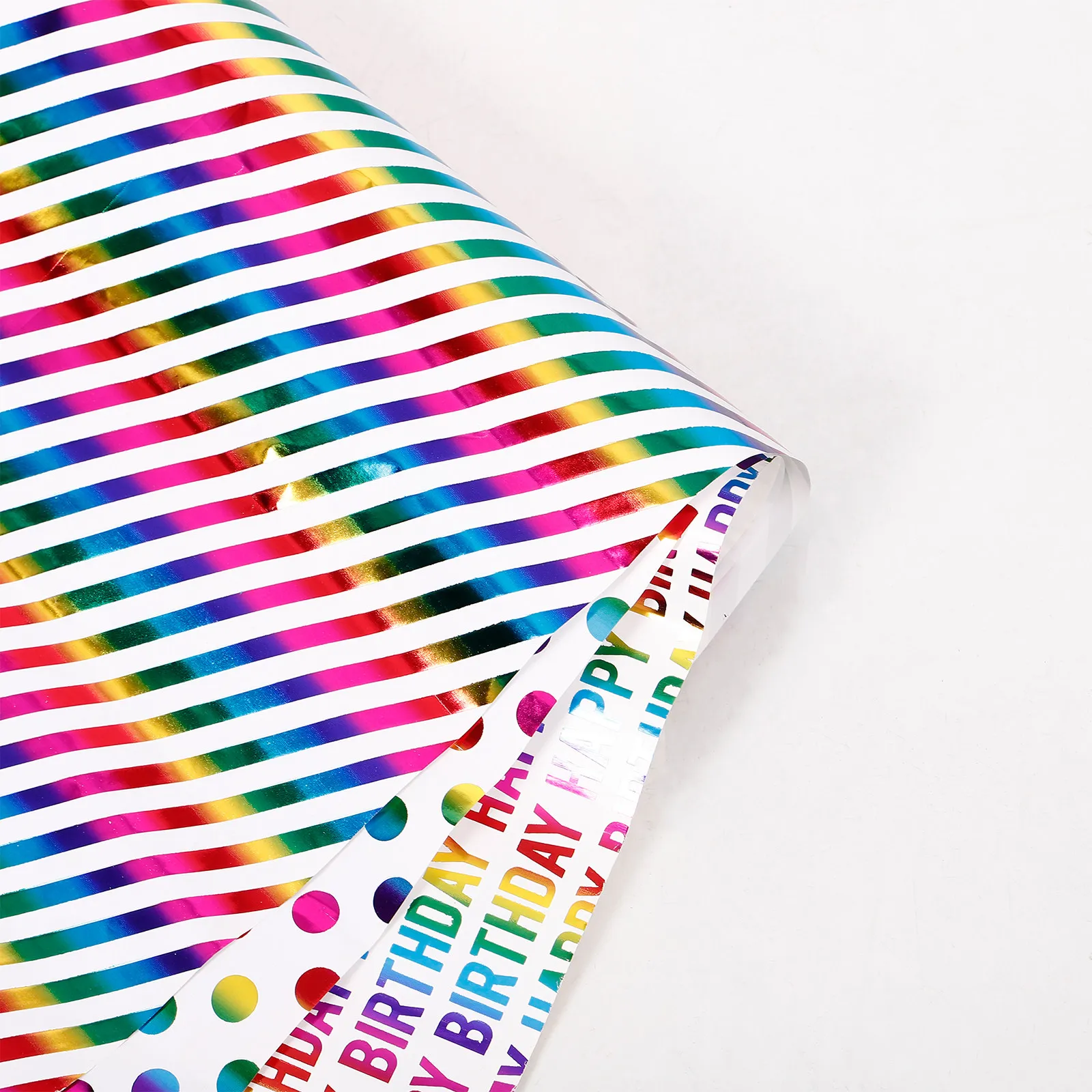 Colorful Birthday Wrapping Paper – 3 Sheets Cartoon Pattern Gift Wrap for Parties, DIY Crafts & Festive Present Packaging