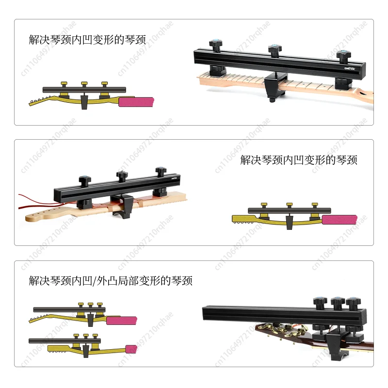 

Guitar Neck Curvature Corrector, Fretboard Straightener Tool for Concave/Convex Repair, Luthier Maintenance Equipment