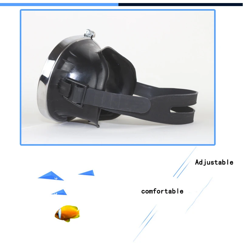 Underwater Diving Goggles High Definition Anti Fog Half Face Glasses Lens Comfortable Mirror Strap Swim Accessories