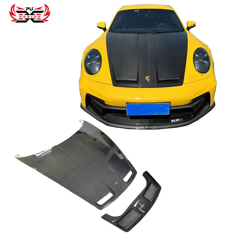 

Dry Carbon Fiber for Porsche 991 992 Hood Engine Bonnet Cover GT3 Style Car Accessories