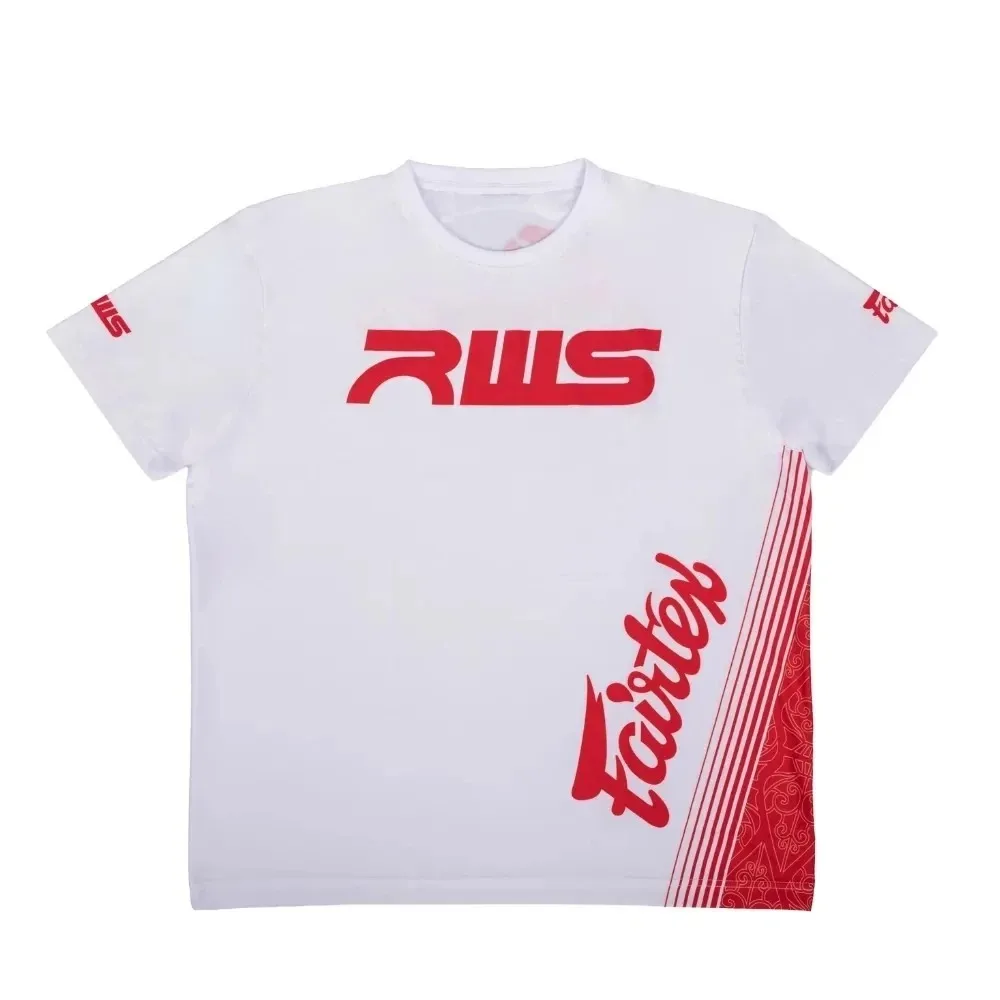 Unisex RWS Boxing Fan T-shirt, Breathable Mesh Summer Short Sleeve Crew Neck Tee for Boxing Training & Outdoor Sports