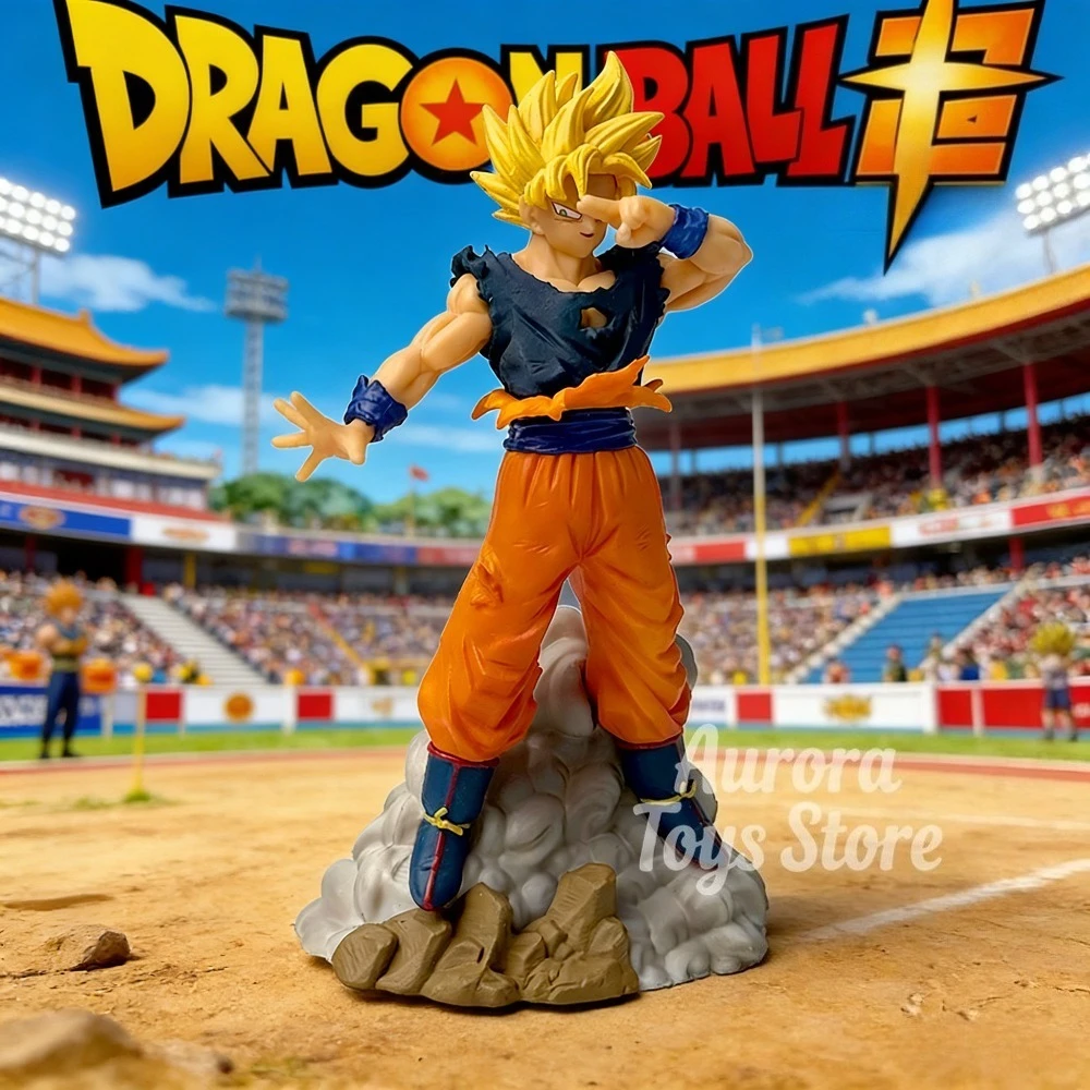 15 cm/5,91 in Anime Dragon Ball Z Figur Super Saiyajin Goku Action-figuren Pvc Statue Desktop Ornamen Sammlung Modell spielzeug Geschenke