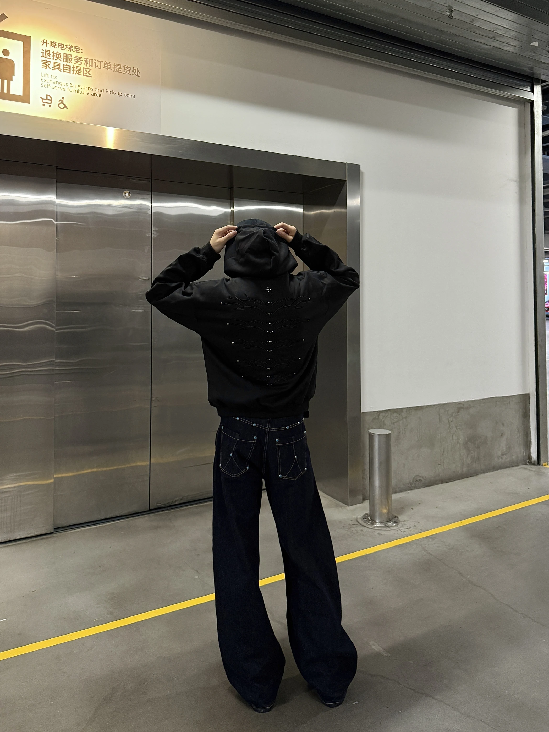 American Retro Fashion Trend Heavy-duty Rivet Hooded Sweatshirt Spring and Autumn New Loose Casual Couple Top Trend