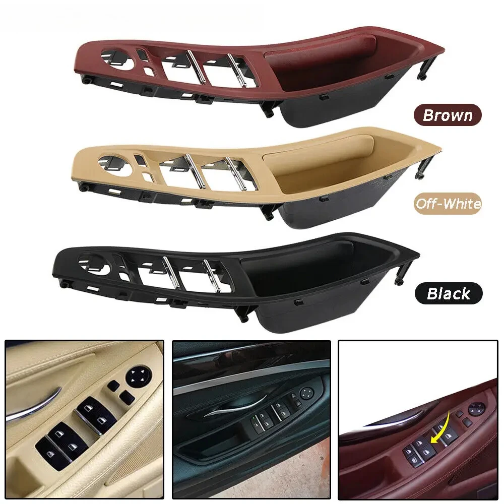 Quality Car Interior Inner Door Handle Panel Pull Trim Cover 51417225875 For BMW 5 series F10 F11 Left Hand Drive LHD 2010-2016