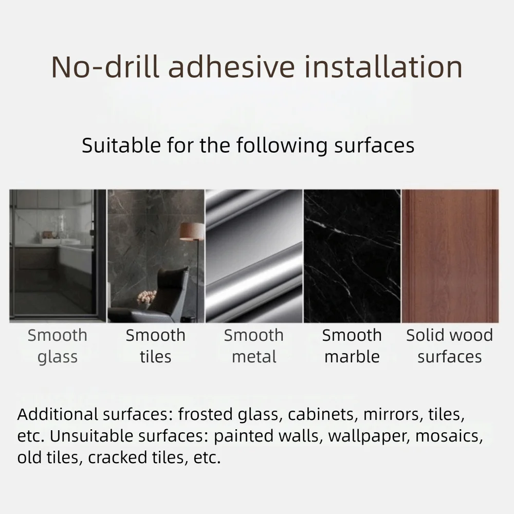 

2Pcs Stainless Steel Clothes Hanger Storage Rack Wall-mounted Punch-free Clothes Drying Hanger Space Saving Foldable