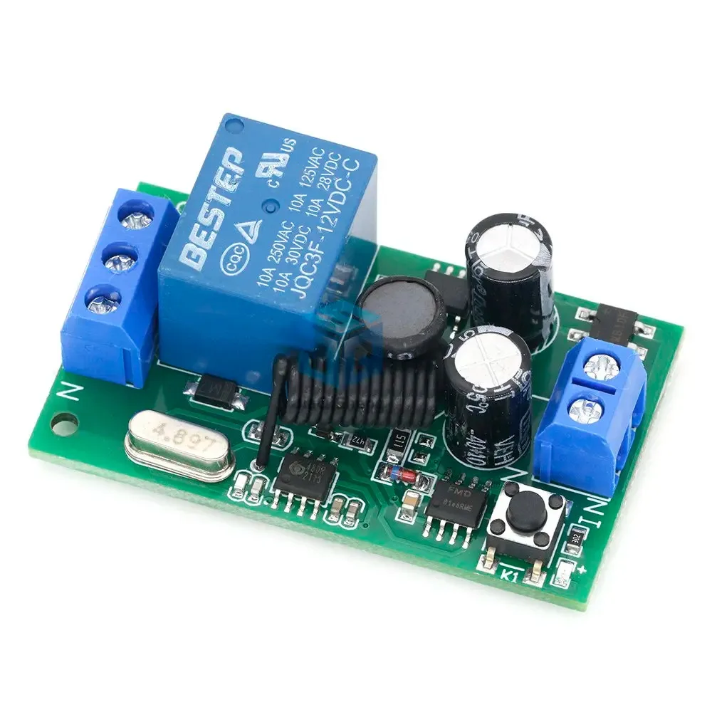 315MHZ 433MHz 315 433 MHZ AC 85- 220V 10A 1 Ch Channel Wireless RF Remote Control Board Transmitter Receiver Relay Switch Module