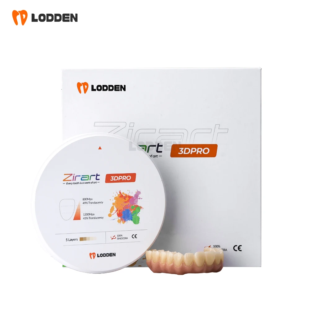 

Многослойные циркониевые блоки LODDEN 3D PRO, стоматологическая лаборатория, 98 мм (10 мм-25 мм), CAD CAM, фиксированные реставрационные материалы из циркония VITA16 BL1-BL4