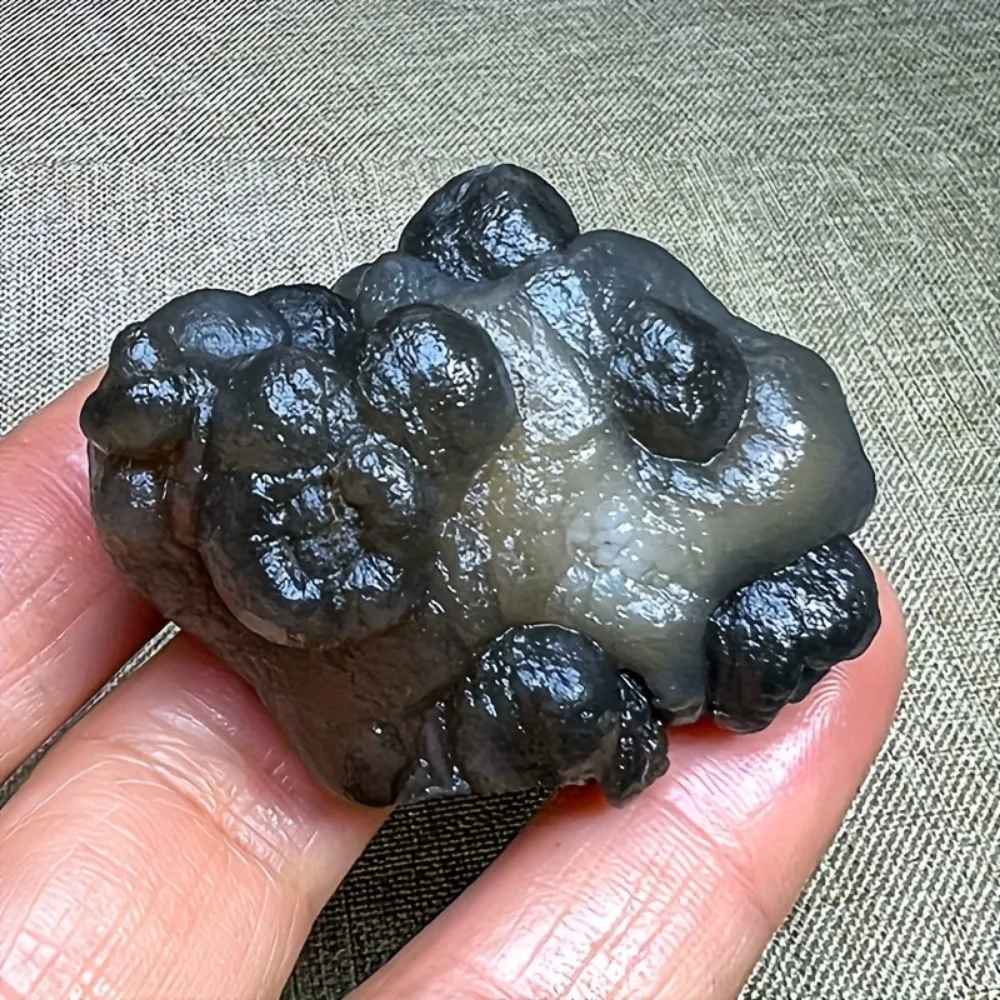 الحجر الطبيعي الصف العقيق كريستال الكهف العقيق الكوارتز عينات معدنية سحرية جميلة بأشكال مختلفة، عقيق الباندا جوبي #5