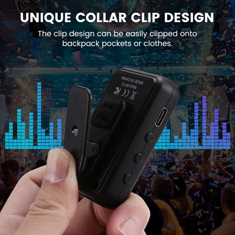 Drahtloses In-Ear-Überwachungssystem, Bühnenaufgabe, 2,4 G-Kopfhörer, wiederaufladbarer Sender, Empfängerunterstützung, Stereo-Mono