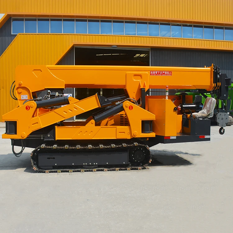 Crawler Spider Crane 5 Ton Hydraulic Telescopic Boom With Moment Limiter Safe Load Indicator Substation Maintenance Customized