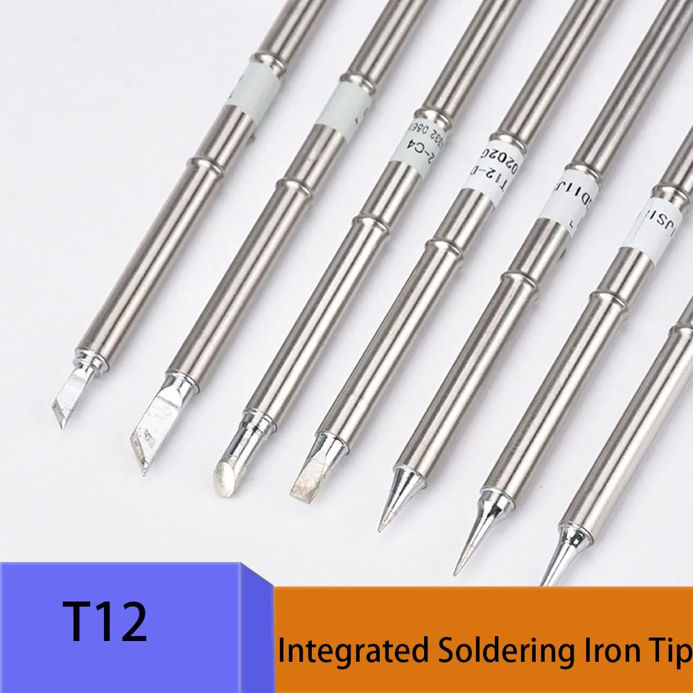 1/5/10/20 Pcs Integrated Soldering Iron Tips Series T12-B I ILS K KU JL02 BC2 BC3 C4 D12 D24 D32 Soldering Tool