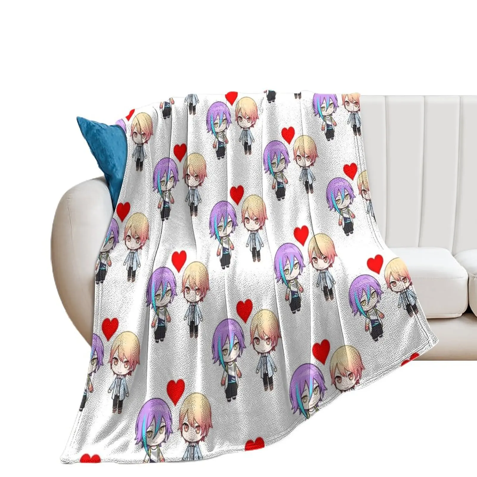 rui kamishiro tenma tsukasa in love project sekai ruikasa Throw Blanket Sofa Throw Blankets For Bed Blankets