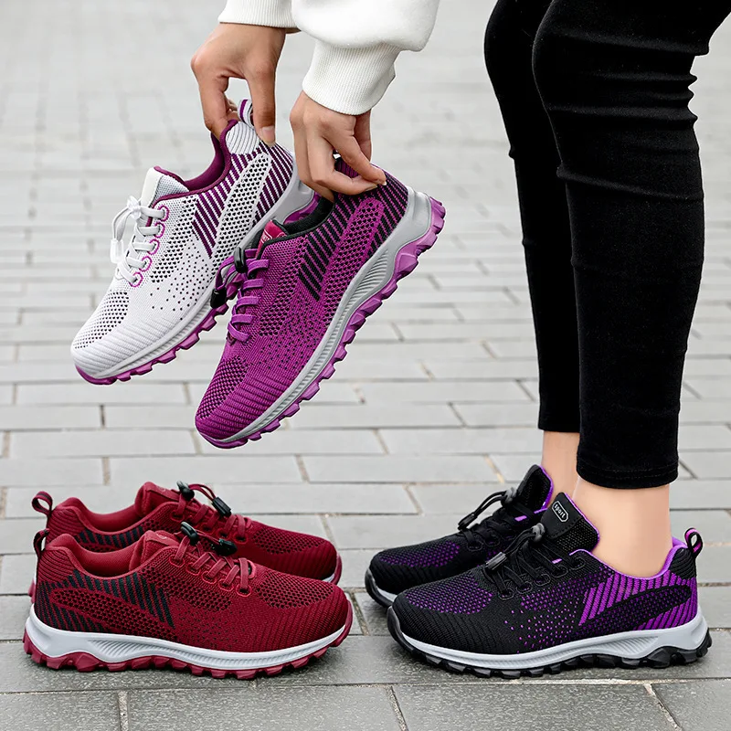 2022 New Comfortable Soft-soled Running Shoes For Walking Travel Casual Sneakers Middle-aged And Elderly