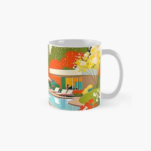 Desert Landscape Classic  Mug Simple Gifts Image Tea Drinkware Photo Cup Design Printed Handle Round Coffee Picture