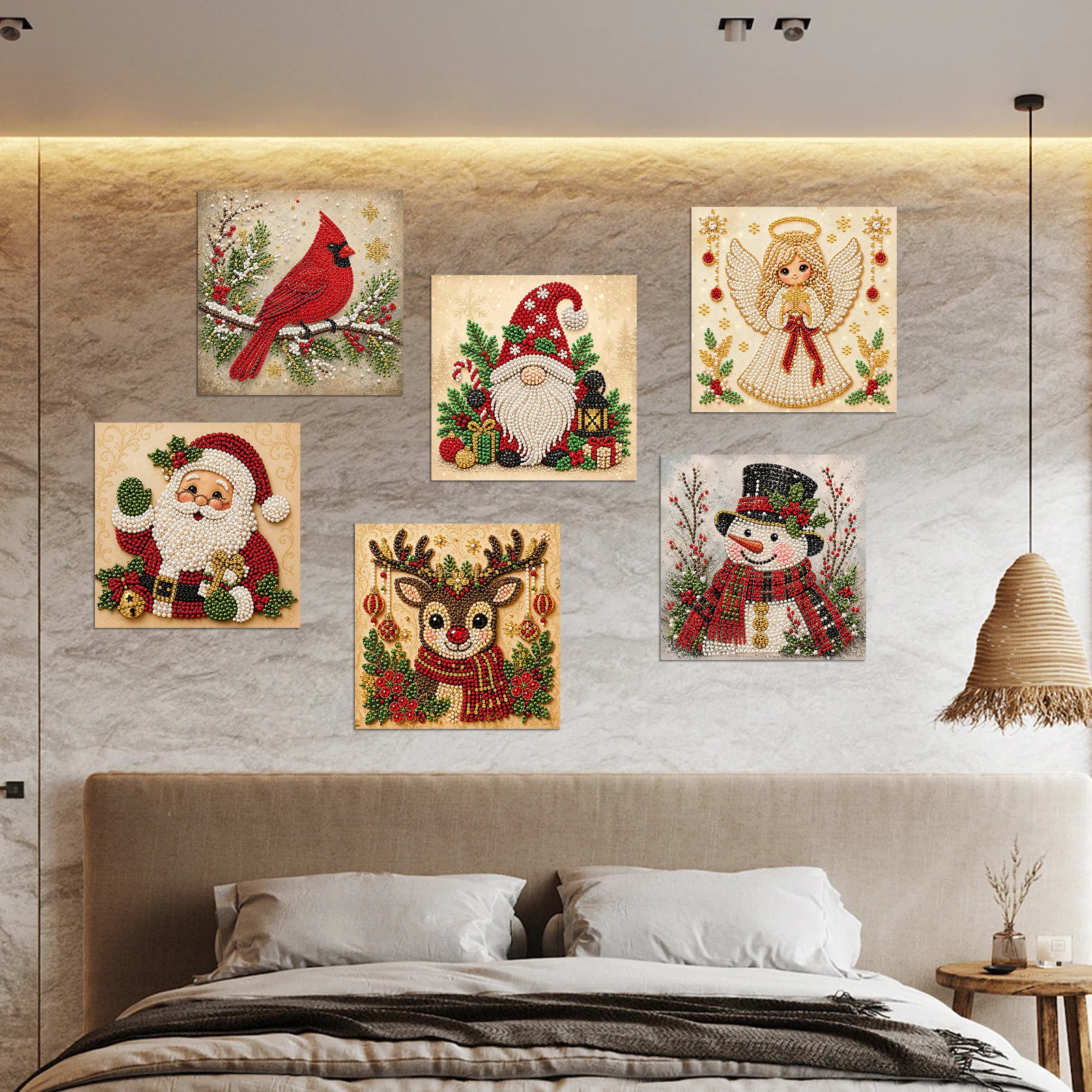 20x20cm DIY Christmas Pearl Di - Art Craft For Christmas recension och pris