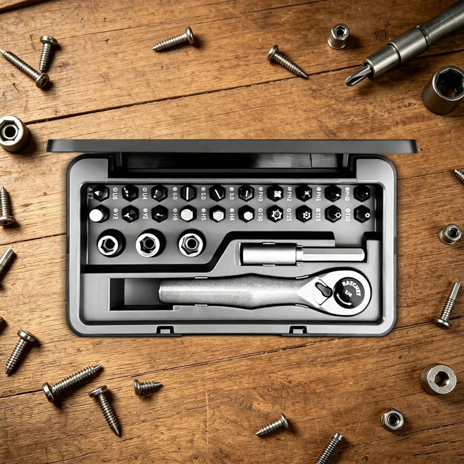 Magnetic Ratcheting Screwdriver Set 25-In-1 Portable Repair Tool With Case Ratcheting Precision Screwdriver Set For Home Garage