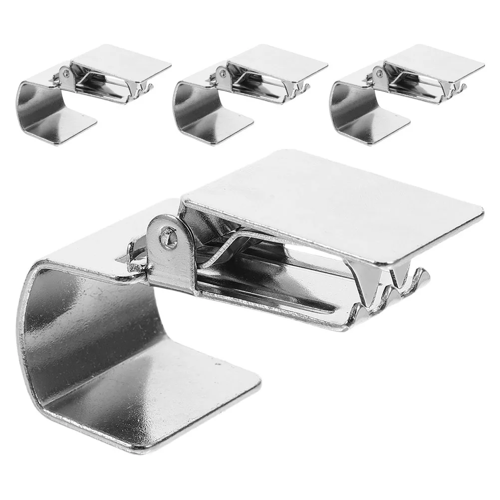 

HAWILLOSCH 4pcs Stainless Steel Carpet Clips Heavy Duty Non Holders for Rugs Blankets Tapestries Grippers