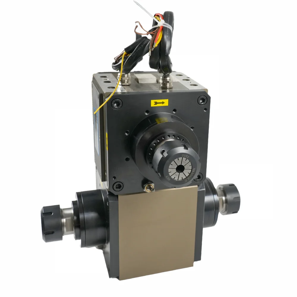 HQD Motor Manufacturer CNC Four Sides 7.5Kw ER40 Air Cooled Spindle Motor For Woodworking Router Machine GDF82.5-247.5-18Z/7.5SS