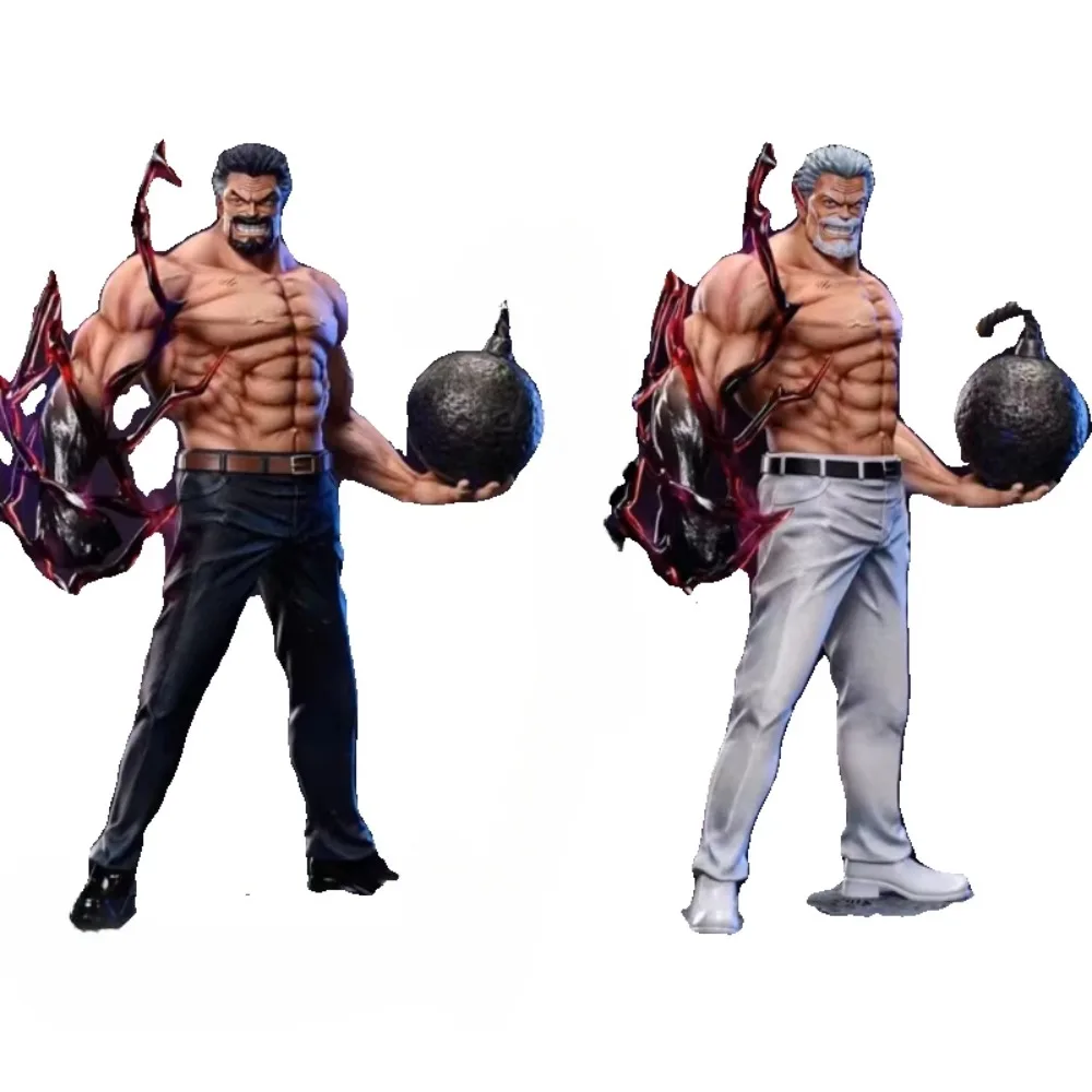 26cm ONE PIECE Gk The Hero Ends Monkey D Garp Standing Scene Hand-made Model Collection  Ornaments Statue Birthday Gift Toy Kids