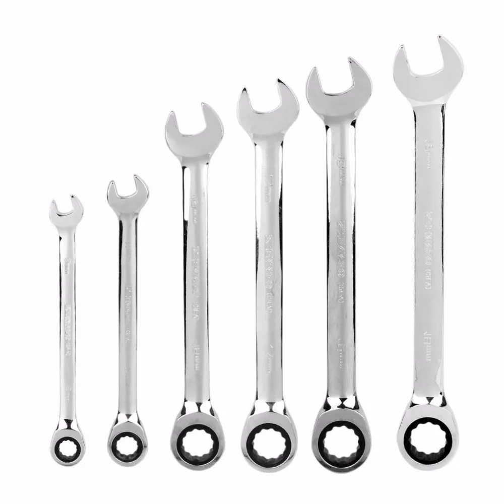 Ratchet Wrench Hand Tools Spanner Gear and Wrench for Home Diy and Garage Tools