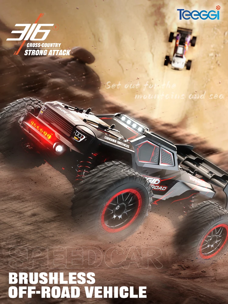 ZLL SG316 MAX 1:16 Hochgeschwindigkeits-Drift-Rennwagen 80 km/h bürstenloser Motor 4WD RC Off-Road-Auto Monster Trucks Spielzeug für Kinder Geschenke