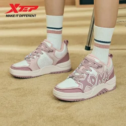 여성용 Xtep Oubao 스포츠 신발 겨울 리바운드 운동화 트렌디한 복고풍 쿠션 스니커즈 976418330004