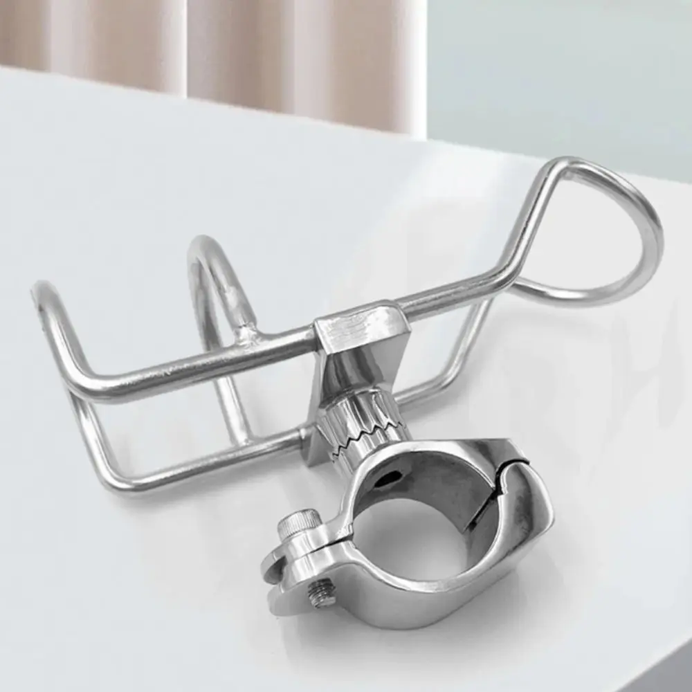 

Держатель для удочки из нержавеющей стали 316, портативный дизайн с гаечным ключом, стойка для удочки, стальной зажим 316, крепление на рейку