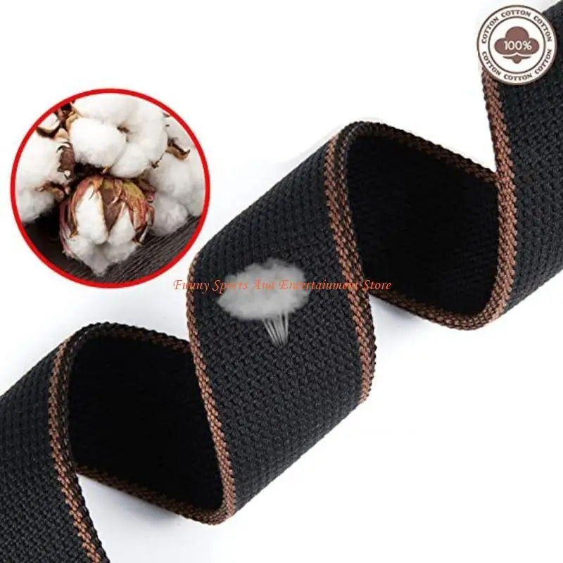 C4DE Akustik-E-Gitarrengurte mit Pick-Pocket-Schultergurt aus Baumwolle – Detail 1