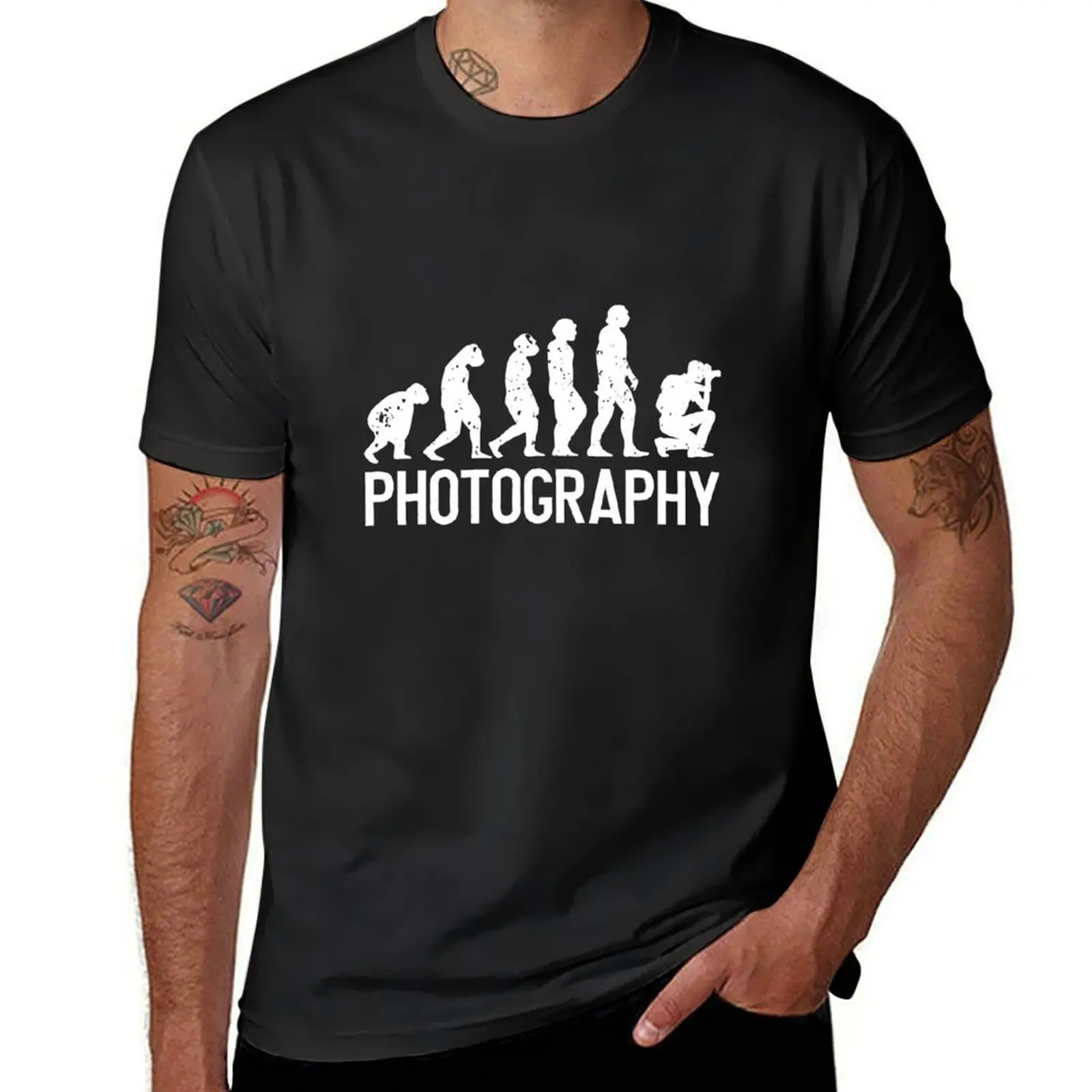 

Evolution of a Photographer Novelty Photographer gift for men T-Shirt oversized summer clothes tshirts for men