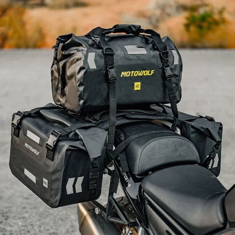 Motorcycle Riding Side Travel Bag Travel Backpack Large Capacity Motorbike Off-Road Vehicle Side Universal Saddle Bags