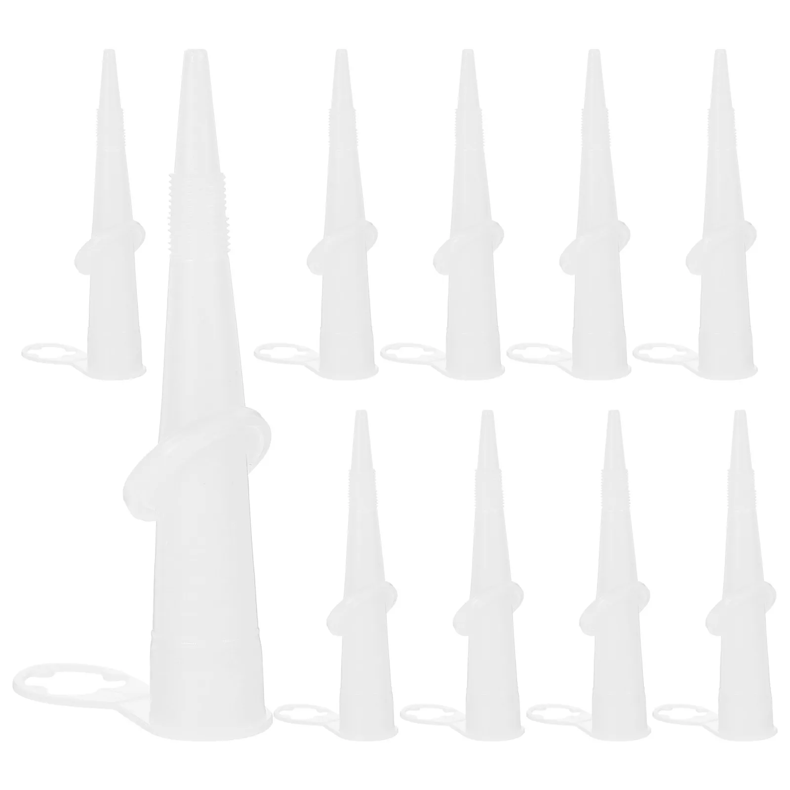 10Pcs Professional Adjustable Grout Tip with Threaded Opening Swivel Nozzle for Grout Caulking Sealant Home DIY Projects