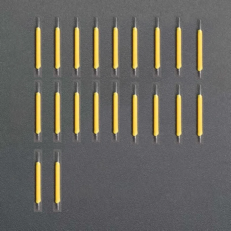 DC3V longitud Total 29mm LED filamento duro amarillo cálido Retro filamento anti-tungsteno fuente de luz Material plástico accesorios DIY