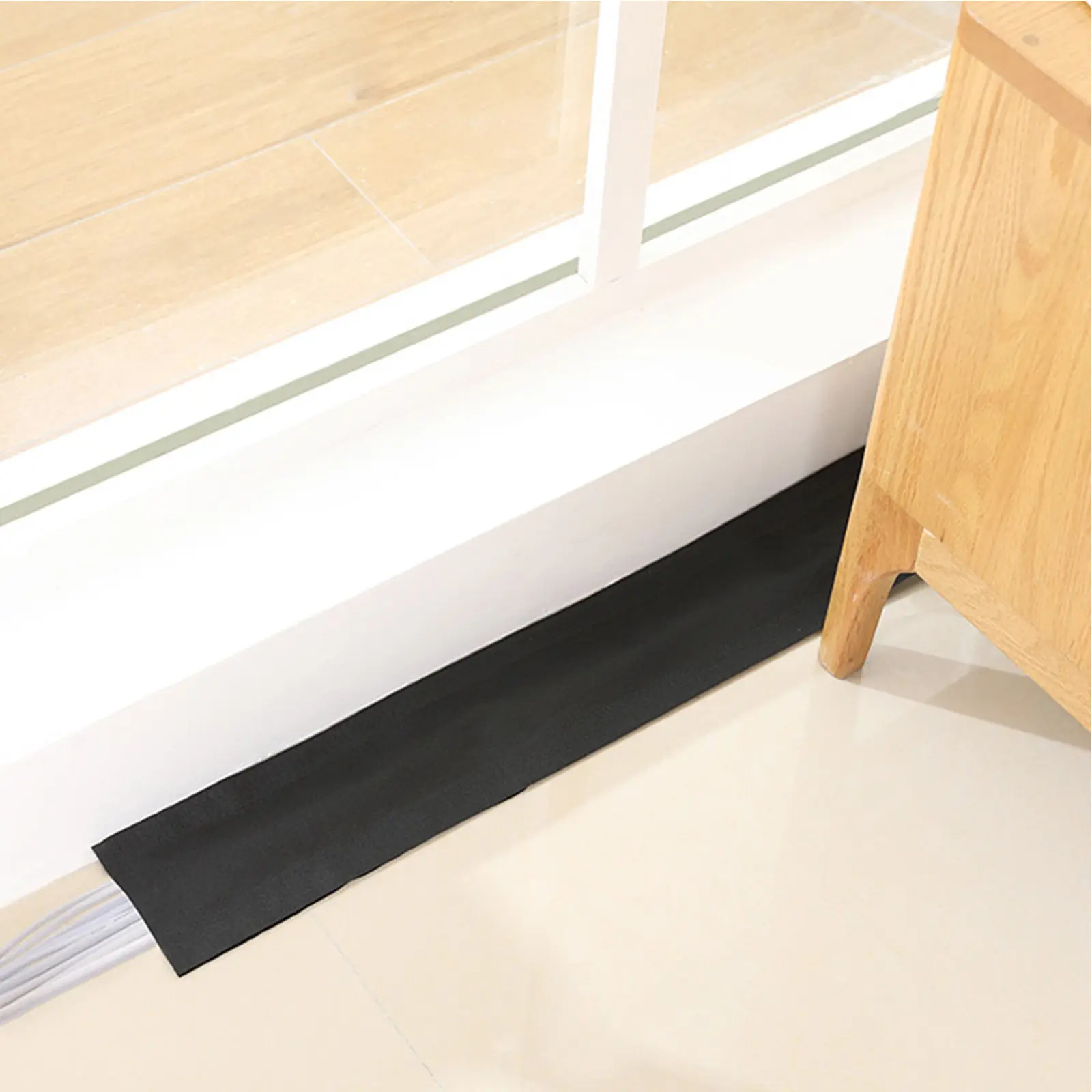 3 Meter Cable Grip Cover for Carpet Floors Hook and Loop Closure Heavy Duty Nylon Wire Cord Organizer Desk Perimeter Protection
