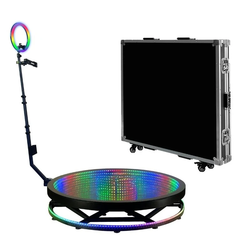 

360-Degree Surround Shooting Table Selfie Glass Photo Booth Stage