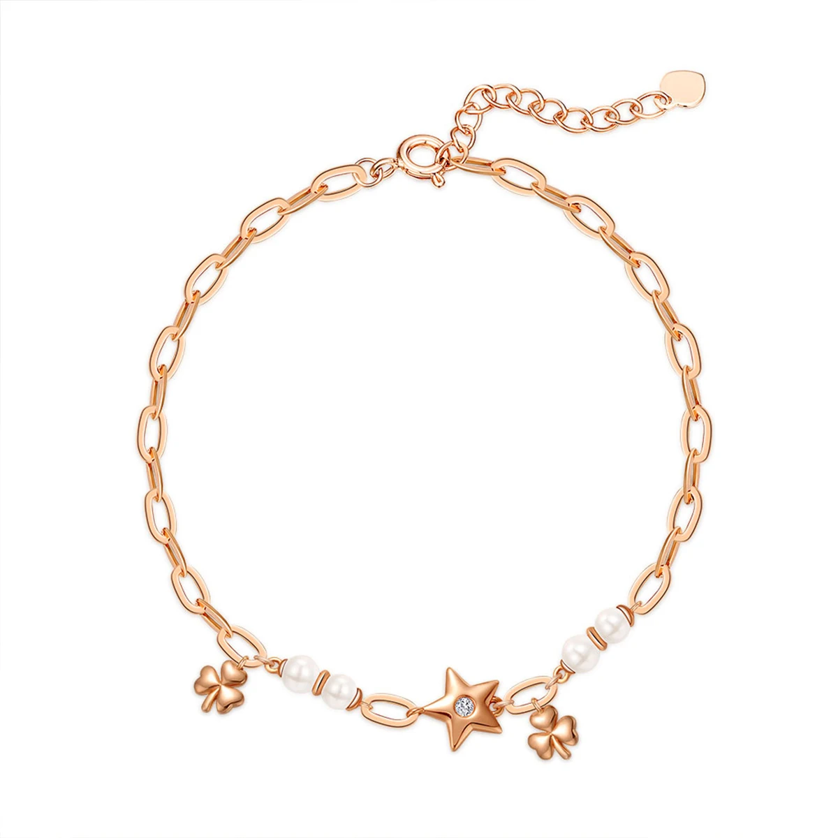 فانا جديد وصول بالجملة ستار البرسيم اللؤلؤ النساء مجوهرات 925 فضة غرامة مجوهرات أساور أساور سوار امرأة #2