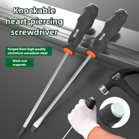 High Hardness Lengthen Screwdriver,  Magnetic Bit Screwdriver for Car repair Industry knocked Slotted/Phillips Screw Driver