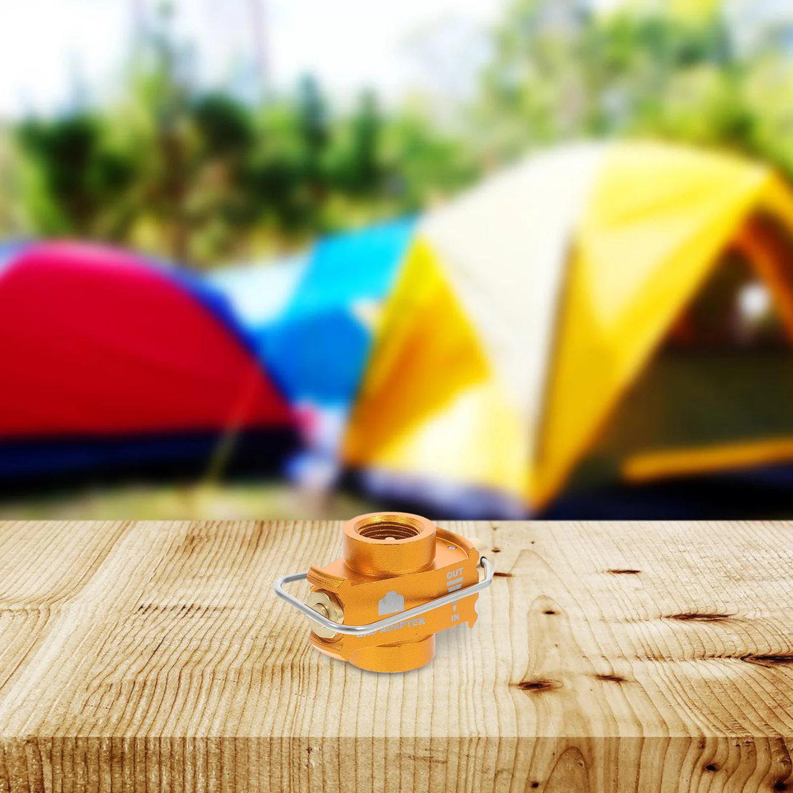 

1pc Camping Converter Refill Charging Connector Propane Camp Hiking Stove Connector Stove Fuel Canister Tank Input