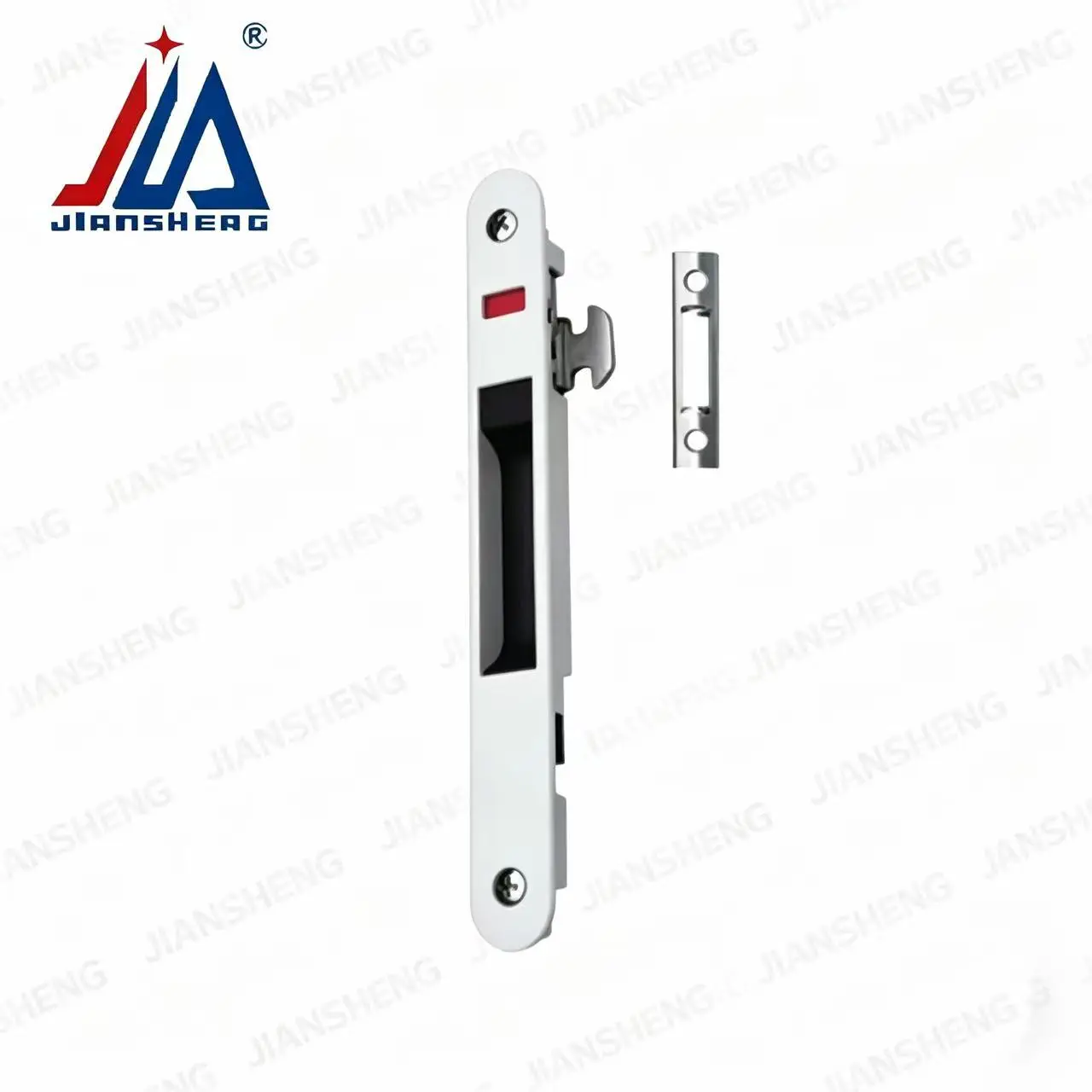 Sliding Door Hook Lock Aluminum Alloy Adjustable Reversible Recessed Latch for Thermal Break Aluminum Patio Sliding Glass Door