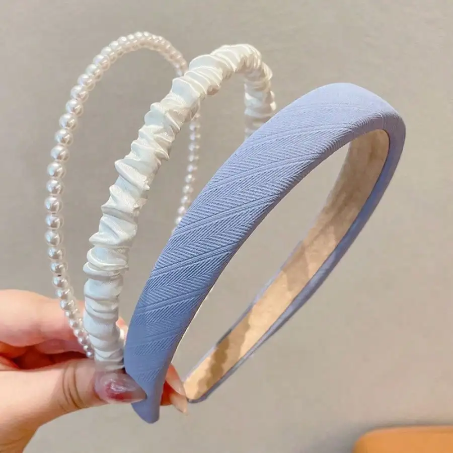 

3Pcs Women Summer Fashion Headbands Non-Slip Hair Hoops Hairpins Hair Ties Casual Headdress