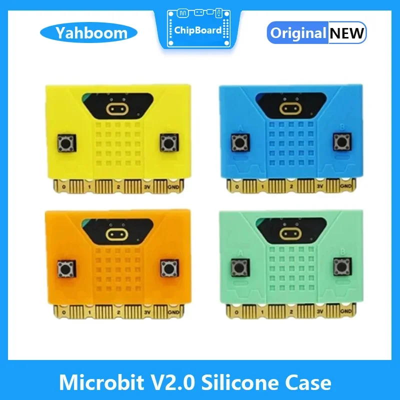 Yahboom-Capa De Silicone Para O Programa De Aprendizagem Do Aluno, V2.0, Microbit:Bit, Projeto Escolar