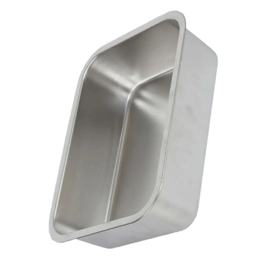 

2Pcs Stainless Steel Steaming Tray 36x27x7cm Silver Metal Food Serving Plate Rice Dinner Vegetables Storage Tray