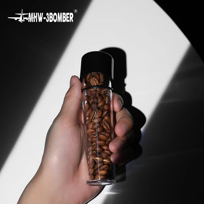 MHW-3BOMBER Coffee Bean Storage Canister Airtight Vacuum Sealed Container Freshness Keeper for Coffee Beans Tea Nuts